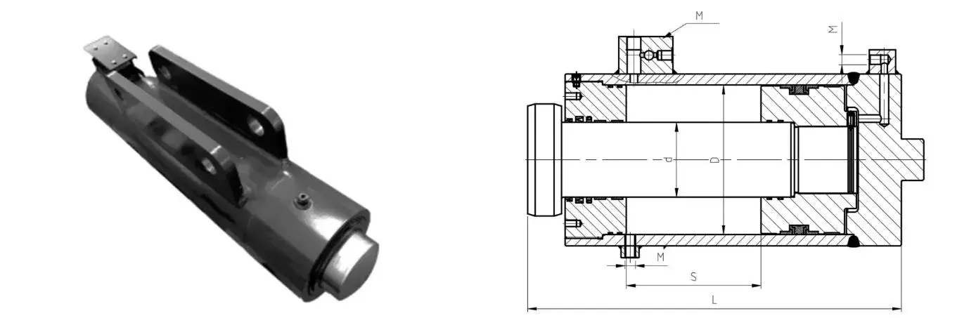 Crane Counterweight Hydraulic Cylinder